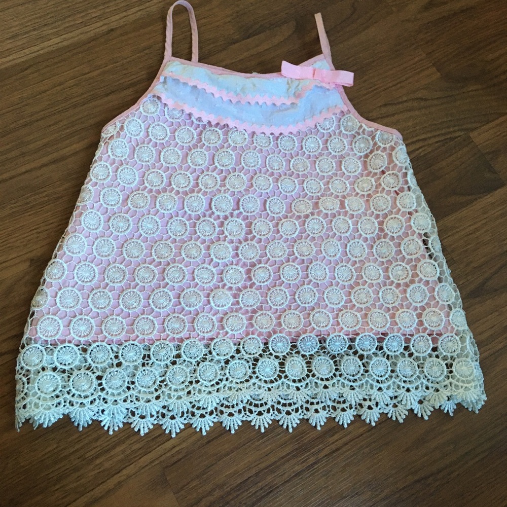 Mud pie pink girls top size 5T